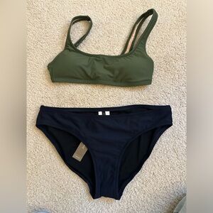 NWT JCREW bathing suit, small bottom and extra small top